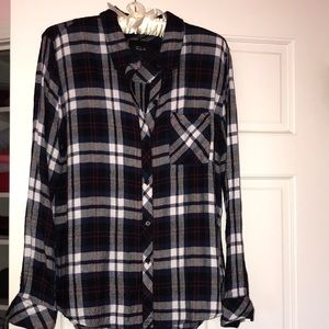 Rails plaid button down